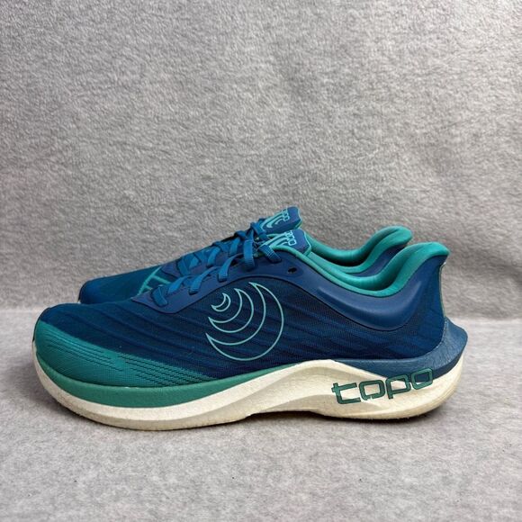 Topo Athletic Mens Shoes Size 11 Cyclone 2 Aqua Blue Low Top Running Sneakers - Picture 1 of 10